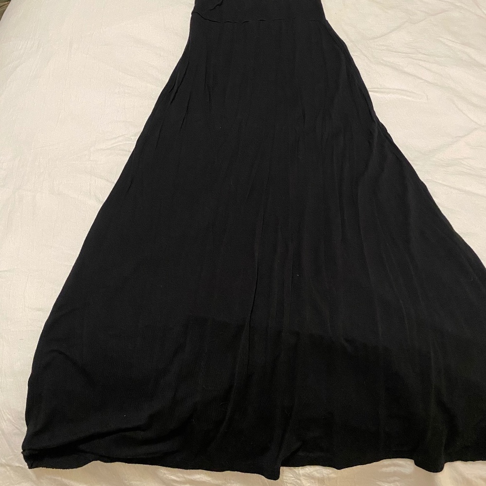 Black maxi skirt
